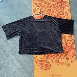 NWOT free people XS velvet tee shirt